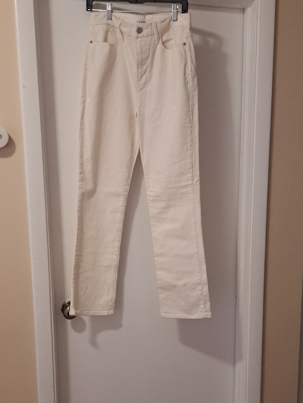 Frame Denim Le High Straight Jeans Off-White Sz29 LNWOT